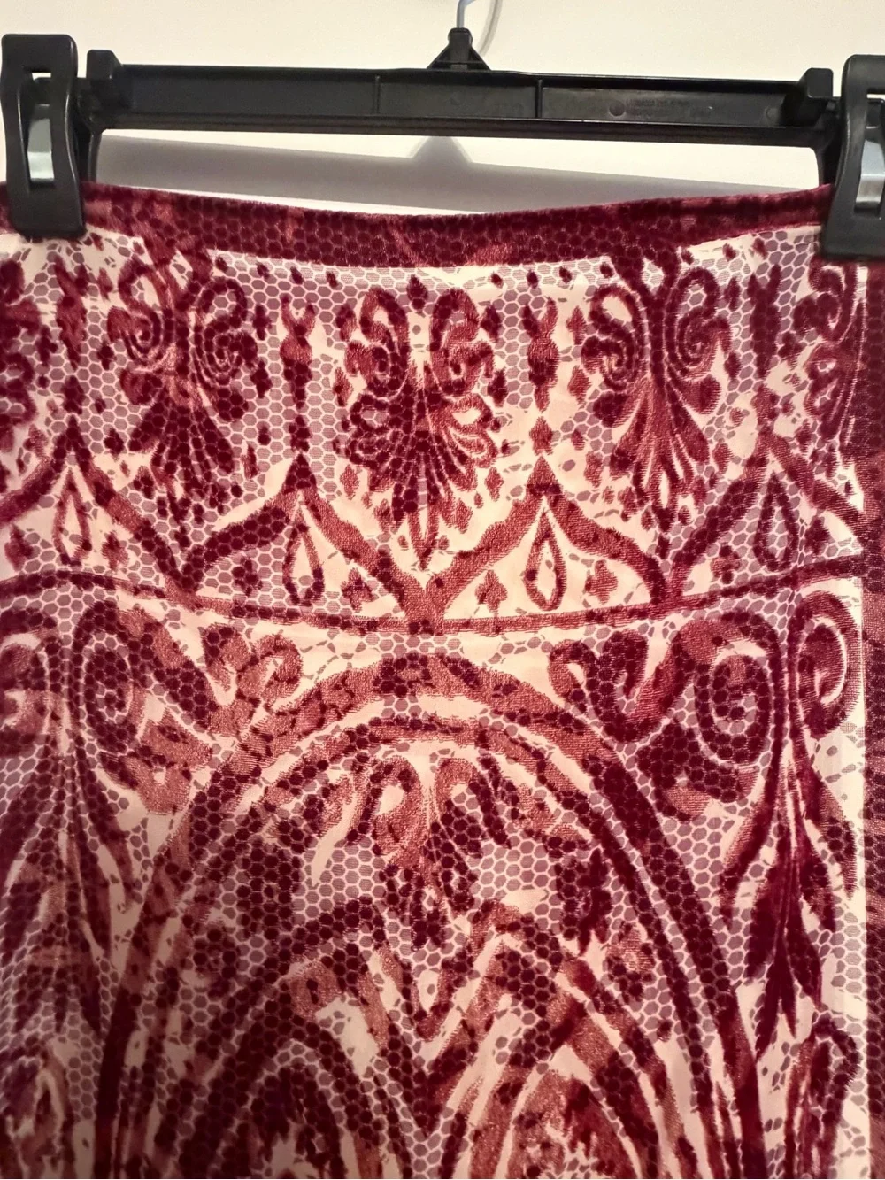 None chic burgundy